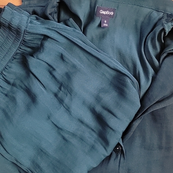 Gap Green Satin Pajama Set - Picture 4 of 4